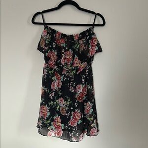 Floral Strapless Dress